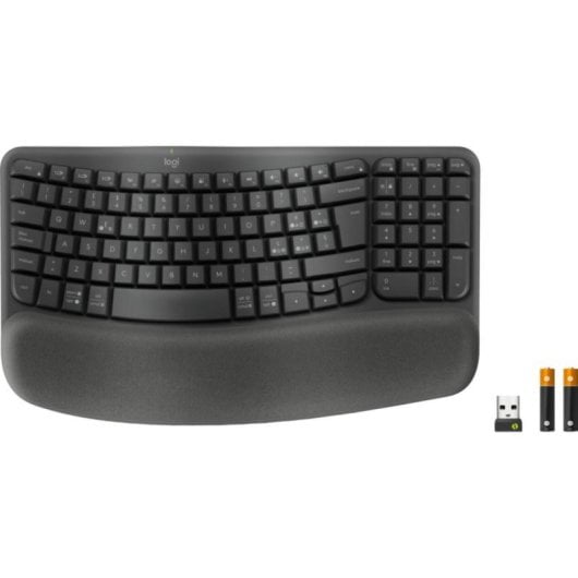 Teclado de membrana Logitech ERGO K860 Layout IT grafito inalámbrico ergonómico