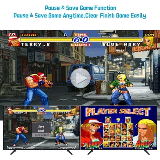 Unico FUN R1 Arcade Stick Retro com 44 Jogos SNK, HDMI, AV e Duplo Joystick