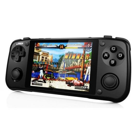 Unico Arcade Consola Portátil NeoGeo Pocket Black Recarregável com LCD 3.5" e AV