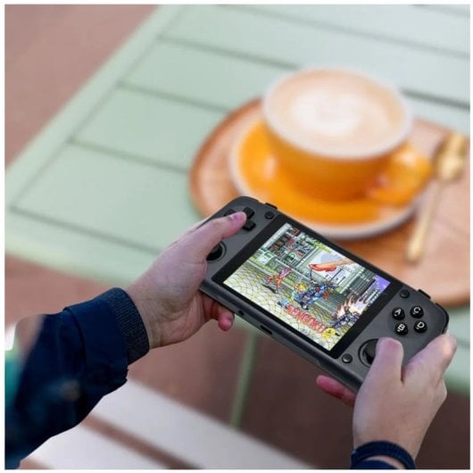 Unico Arcade Consola Portátil NeoGeo Pocket Black Recarregável com LCD 3.5" e AV