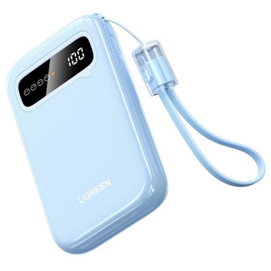 Power Bank UGREEN 10000mAh 20W USB-C PD carga rápida Azul