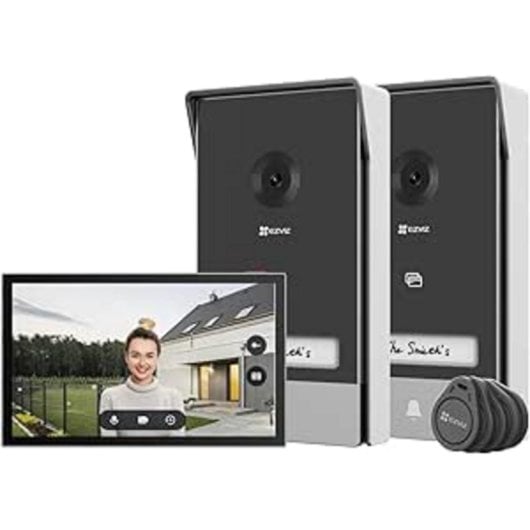 Interphone vidéo EZVIZ HP7 2K WiFi 2 écrans tactiles 7" Détection Personne 162°