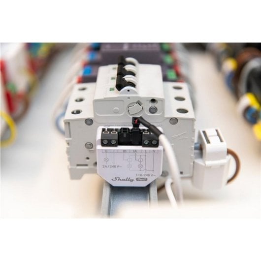 Medidor de energía Shelly EM Gen3 dos canales Wi-Fi contactor almacenamiento interno