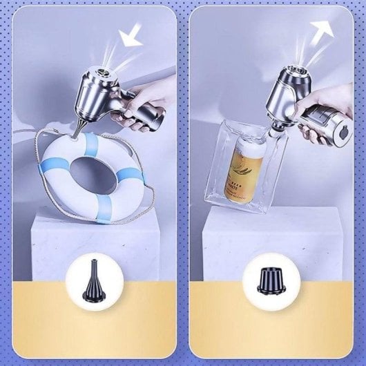 Aspirador de Mão sem Fio Dam Electronics 120W Filtro HEPA Compacto 400ml Acessórios