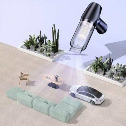 Aspirador de Mão sem Fios Dam Electronics 120W 90min Filtro HEPA 3 em 1