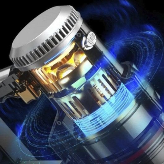 Aspirador sem Fio Dam Electronics 2000W 45min Filtro 5 Níveis Acessórios 1,2L