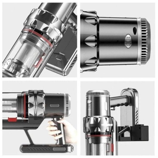 Aspirador sem Fio Dam Electronics 2000W 45min Filtro 5 Níveis Acessórios 1,2L