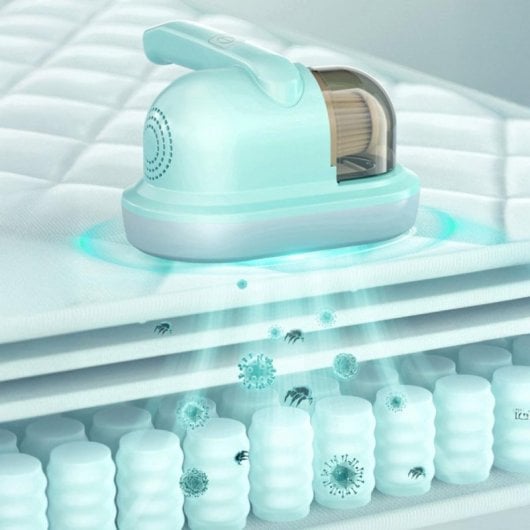 Aspiradora de cama sin cable Motor cobre 50W Succión 10KPA Filtro cuádruple Aromaterapia