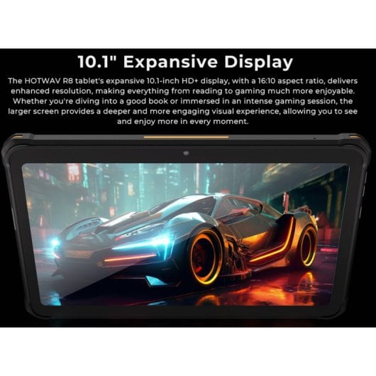 Tablette Hotwav R8 4G 10,1 pouces 4 Go/128 Go Android 14 10 800 mAh Orange Gratuite