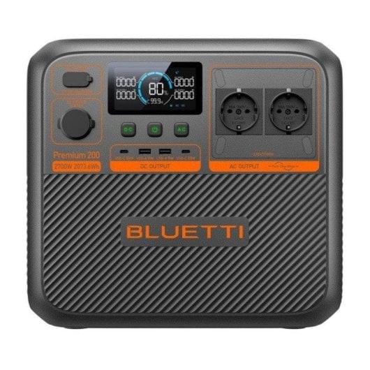 Station d’énergie BLUETTI Elite Premium 200 V2 2073,6Wh 7 ports Batterie LiFePO4 Gestion AI-BMS TurboBoost Entrées solaires