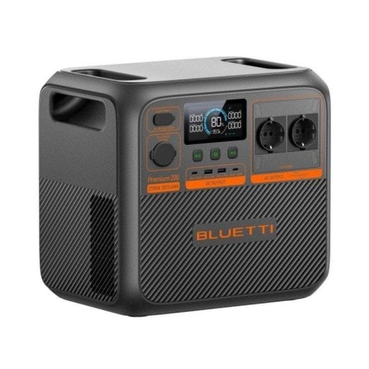 Station d’énergie BLUETTI Elite Premium 200 V2 2073,6Wh 7 ports Batterie LiFePO4 Gestion AI-BMS TurboBoost Entrées solaires
