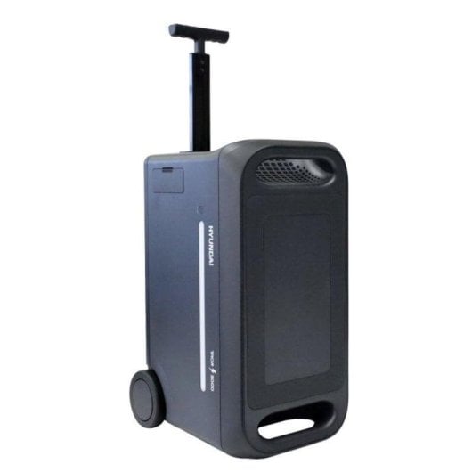 Estação de energia Hyundai Thor 3000 2560Wh 3 AC 7 DC USB 2 USB-C Bateria LiFePO4 Tela LCD App Solar Rodas