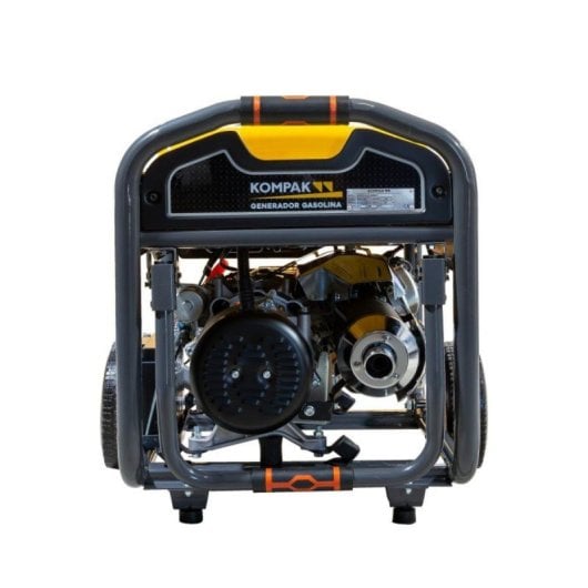 Generador de gasolina Kompak motor 4 tiempos alternador cobre kit ruedas AVR alarma aceite