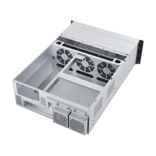 Chasis servidor UNYKAch UK 4014 4U Rack 8 bahías Hot Swap 4 GPU SGCC Negro/Plata