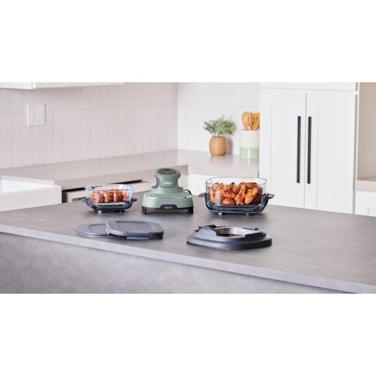 Fritadeira de Ar Ninja CRISPi FN101EUSG 3.8L 1700W Vidro Verde