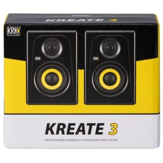 Monitor de Estudio Activo KRK KREATE 3 Bluetooth 3 Pulgadas 65W Bass Reflex Pareja