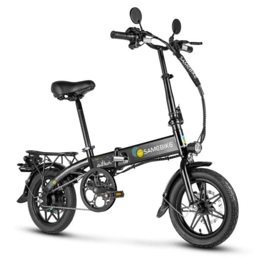 Bicicleta eléctrica SAMEBIKE YINYU14 plegable 350 W batería 36 V 7,8 Ah 14 pulgadas