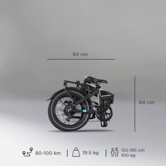 Bicicleta Elétrica Legend Monza dobrável 20" 250W 14Ah 100km travão hidráulico alumínio