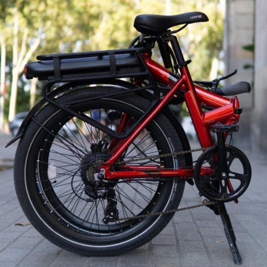 Bicicleta Elétrica Legend Siena 24" dobrável bateria 13 Ah travões hidráulicos vermelho