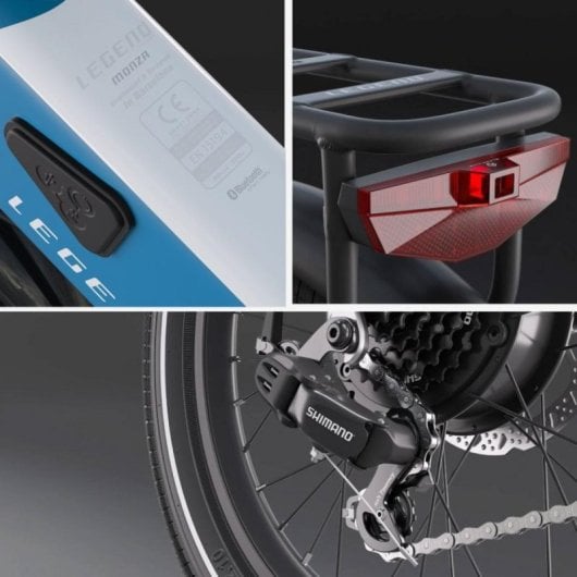 Bicicleta Elétrica Legend Monza dobrável 20" 250W bateria nova recondicionada