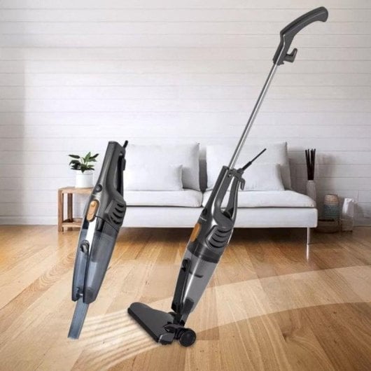 Aspirador com Saco Dam Electronics 1000W Filtro HEPA 1L Inox