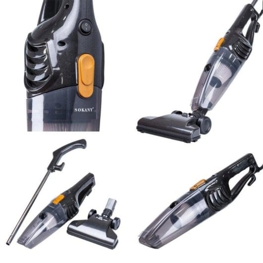 Aspirador com Saco Dam Electronics 1000W Filtro HEPA 1L Inox