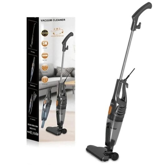 Aspiradora con cable Trineo 1000W Filtro HEPA Cubo 1L Acero Inoxidable
