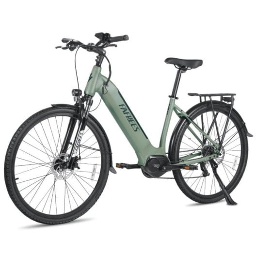 Bicicletta elettrica urbana FAFREES FM9 Motore centrale BAFANG 250W Batteria 36V 15Ah Sospensione idraulica 7 velocità