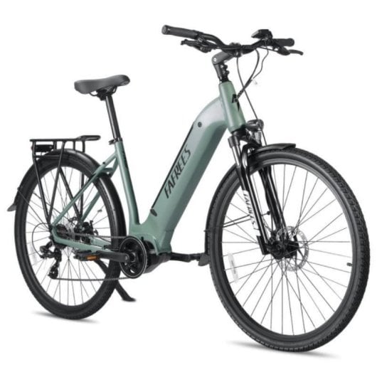 Bicicleta elétrica urbana FAFREES FM9 Motor central BAFANG 250 W Bateria 36 V 15 Ah Suspensão hidráulica Shimano 7 velocidades