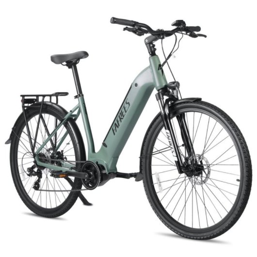 Bicicletta elettrica urbana FAFREES FM9 Motore centrale BAFANG 250W Batteria 36V 15Ah Sospensione idraulica 7 velocità