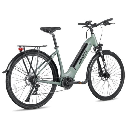 Bicicletta elettrica urbana FAFREES FM9 Motore centrale BAFANG 250W Batteria 36V 15Ah Sospensione idraulica 7 velocità