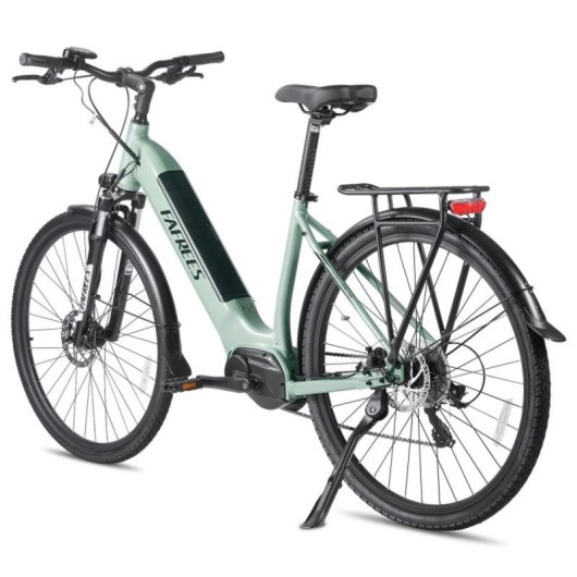 Bicicletta elettrica urbana FAFREES FM9 Motore centrale BAFANG 250W Batteria 36V 15Ah Sospensione idraulica 7 velocità