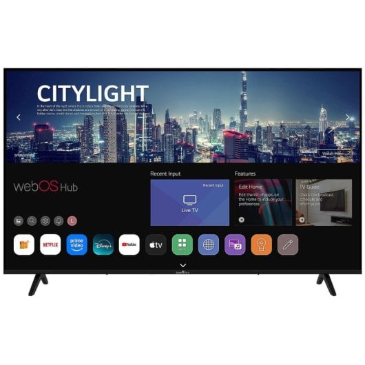TV Smart Tech 55UW02K 55"  D-LED 4K UltraHD Smart TV WebOS HDR10