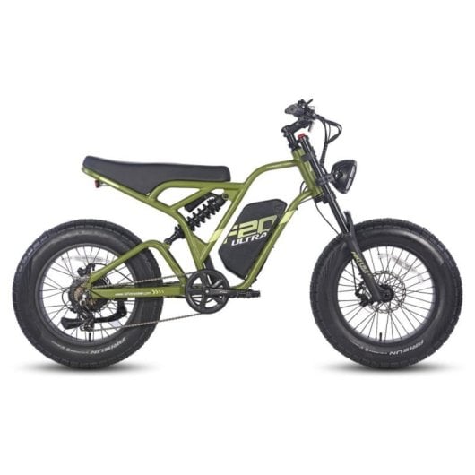Bicicleta eléctrica Fafrees F20 Ultra motor 750 W autonomia até 100 km suspensão dupla LCD