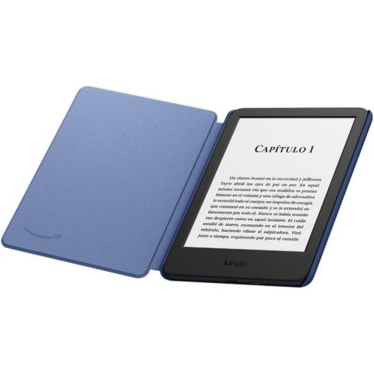 Funda Amazon Kindle tela plegable ligera azul compatible modelos Kindle 2022 y 2024