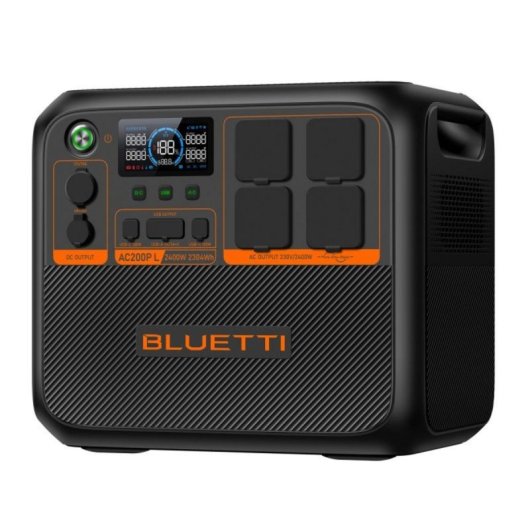 Estación portátil Bluetti AC200P L 2304 Wh LiFePO4 2400 W expansión Power Lifting