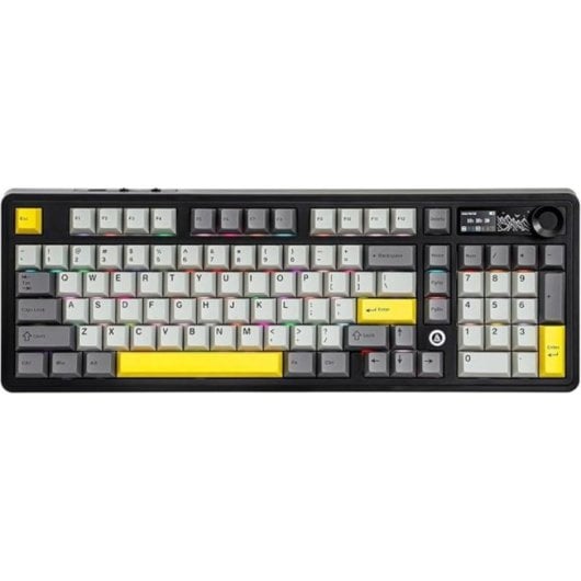 Ajazz AK980 Teclado Mecânico Sem Fios RGB com Ecrã TFT e Hot-Swap (ES)