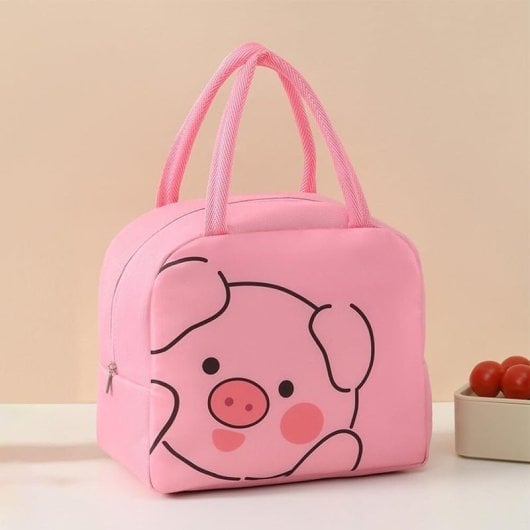 Bolso, Bolsa Ca De Almuerzo Aislada , Cerdo Rosa , Envio 24h