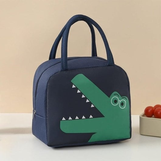 Bolso, Bolsa Ca De Almuerzo Aislada Con Dibujos Animados, Bolsa De Almuerzo Linda, Bento De Aluminio Engrosado Para Llev