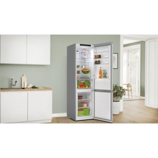Frigorífico Bosch Combi 203cm 363L A No Frost Plata