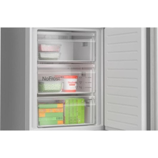 Frigorífico Bosch Combi 203cm 363L A No Frost Plata