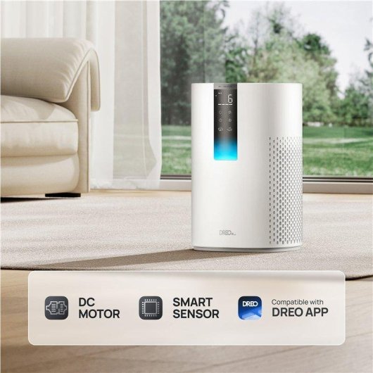 Purificador Dreo Macro AP605S Blanco HEPA WiFi 22 dB 18 m² Alexa