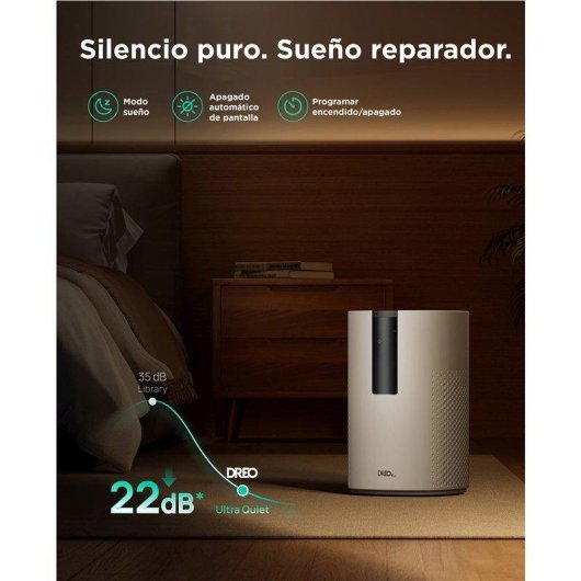 Purificador Dreo Macro AP605S Blanco HEPA WiFi 22 dB 18 m² Alexa