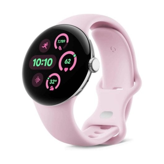 Smartwatch Google Pixel Watch 3 WiFi GPS AMOLED 32 GB Sensor óptico Pulsera Rosa Quartz