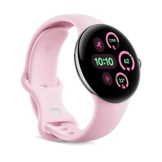 Smartwatch Google Pixel Watch 3 WiFi GPS AMOLED 32 GB Sensor óptico Pulsera Rosa Quartz