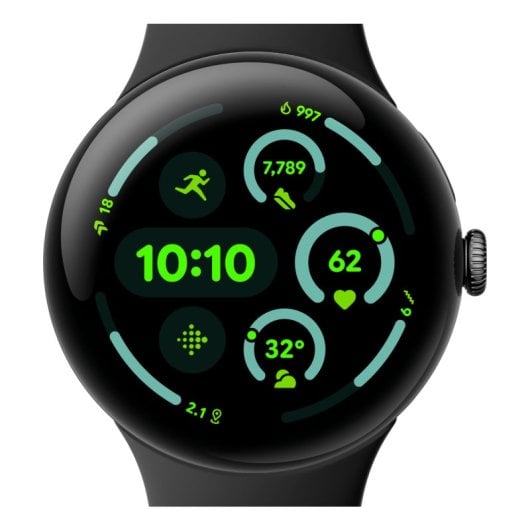 Smartwatch Google Pixel Watch 3 WiFi GPS NFC AMOLED 45 mm Negro con extras fitness