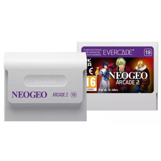 Evercade NEOGEO Arcade 2 Retro Cartucho Pixel Art 0GB Multijogos Branco