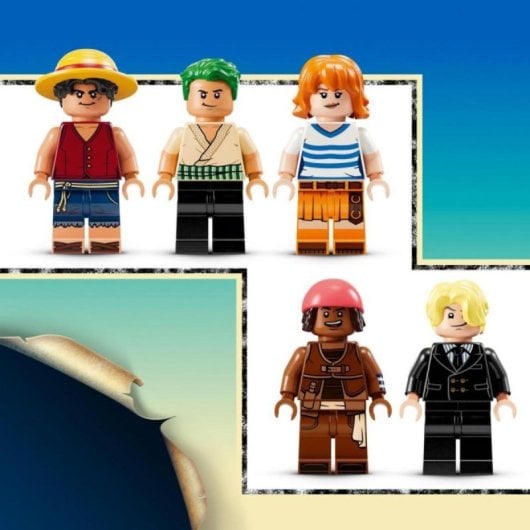 Barco Pirata LEGO ONE PIECE Going Merry 75639 1376 Peças 5 Minifiguras