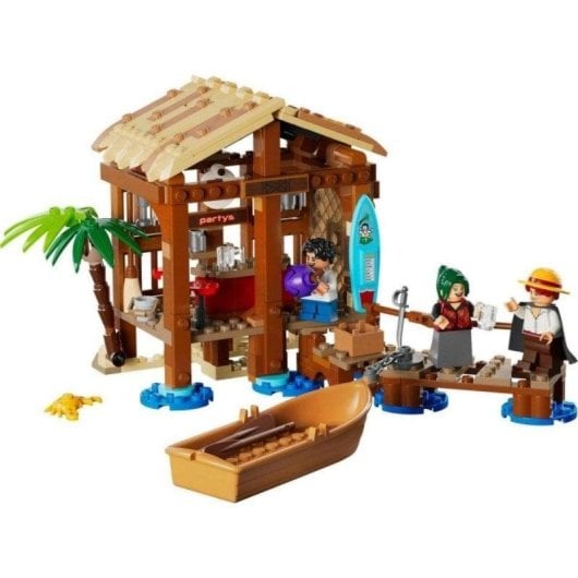 Set de Construcción LEGO ONE PIECE Cabaña del Pueblo Molino 299 Piezas Minifiguras Luffy Shanks Makino