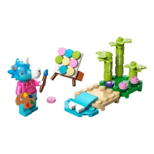 Set LEGO Animal Crossing Julian Pintura de la Playa Caballete Accesorios Únicos